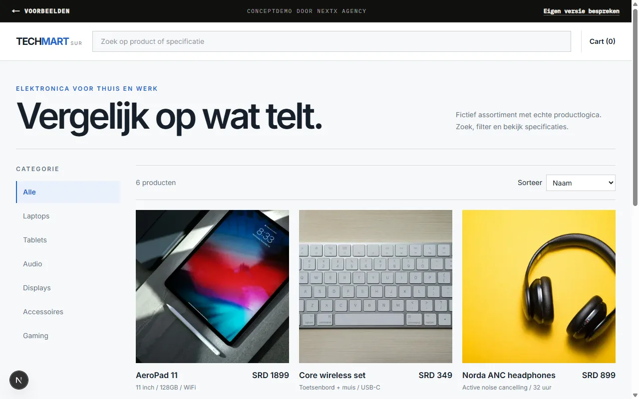 TechMart SUR conceptdemo preview