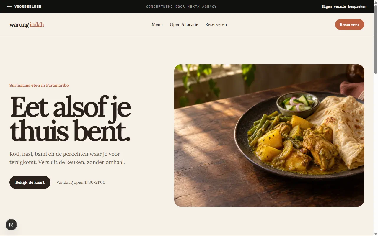 Warung Indah conceptdemo preview